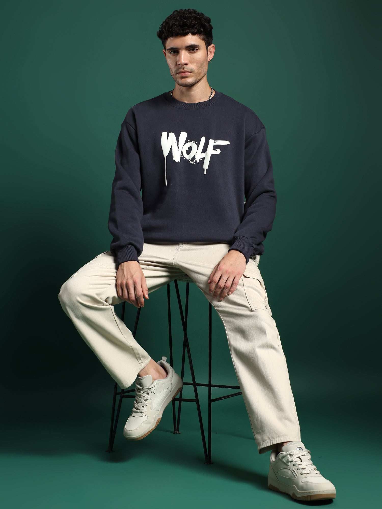 Alpha Drip unisex Sweatshirt–Steel Navy (Urban Frost)