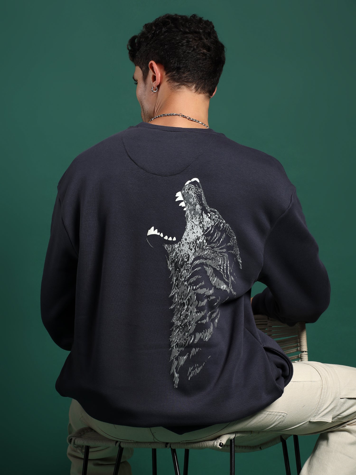 Alpha Drip unisex Sweatshirt–Steel Navy (Urban Frost)