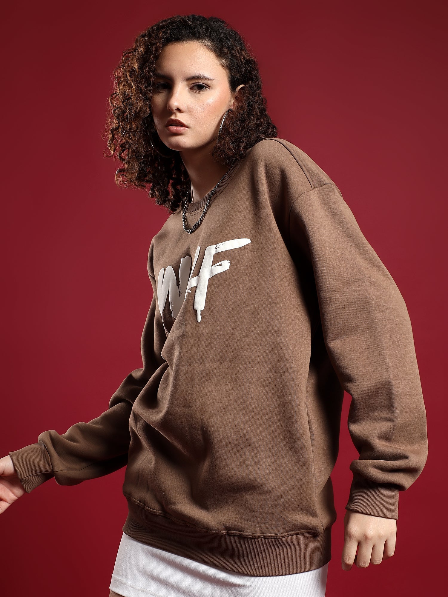 Alpha Drip unisex Sweatshirt– Earth Brown (Raw Nature)