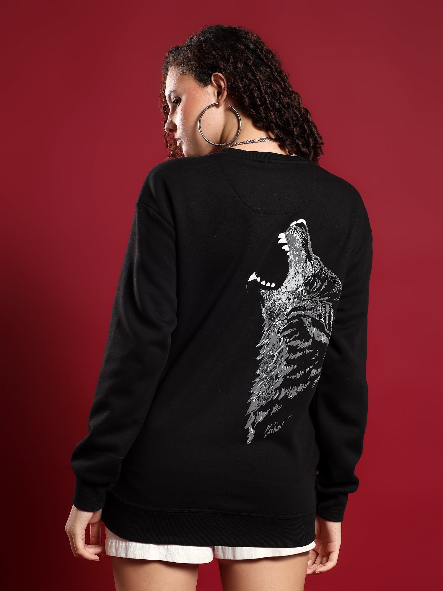 Alpha Drip unisex Sweatshirt–Midnight Black (Alpha Mode)