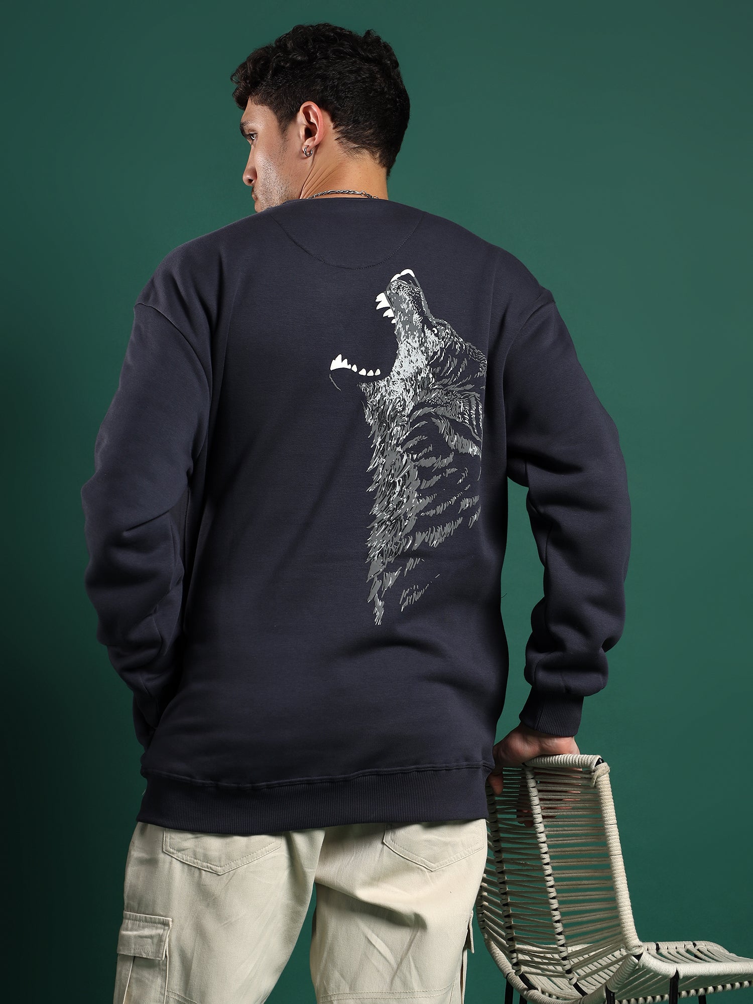 Alpha Drip unisex Sweatshirt–Steel Navy (Urban Frost)