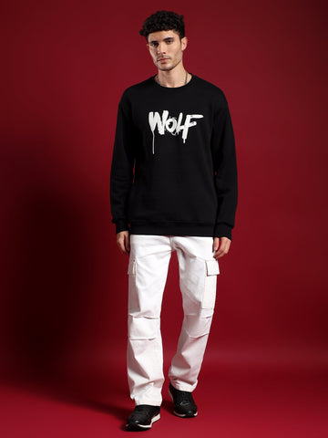 Alpha Drip unisex Sweatshirt–Midnight Black (Alpha Mode)