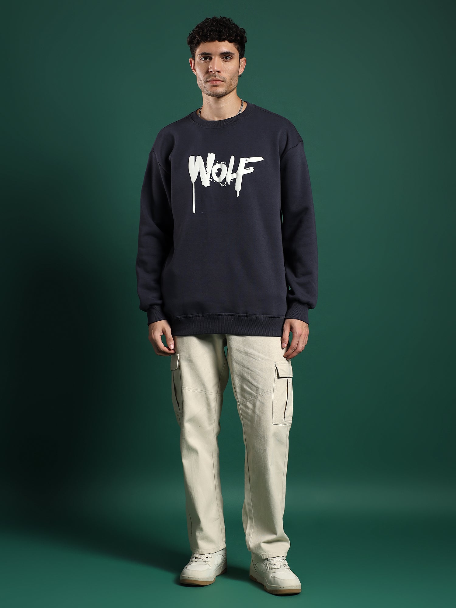 Alpha Drip unisex Sweatshirt–Steel Navy (Urban Frost)