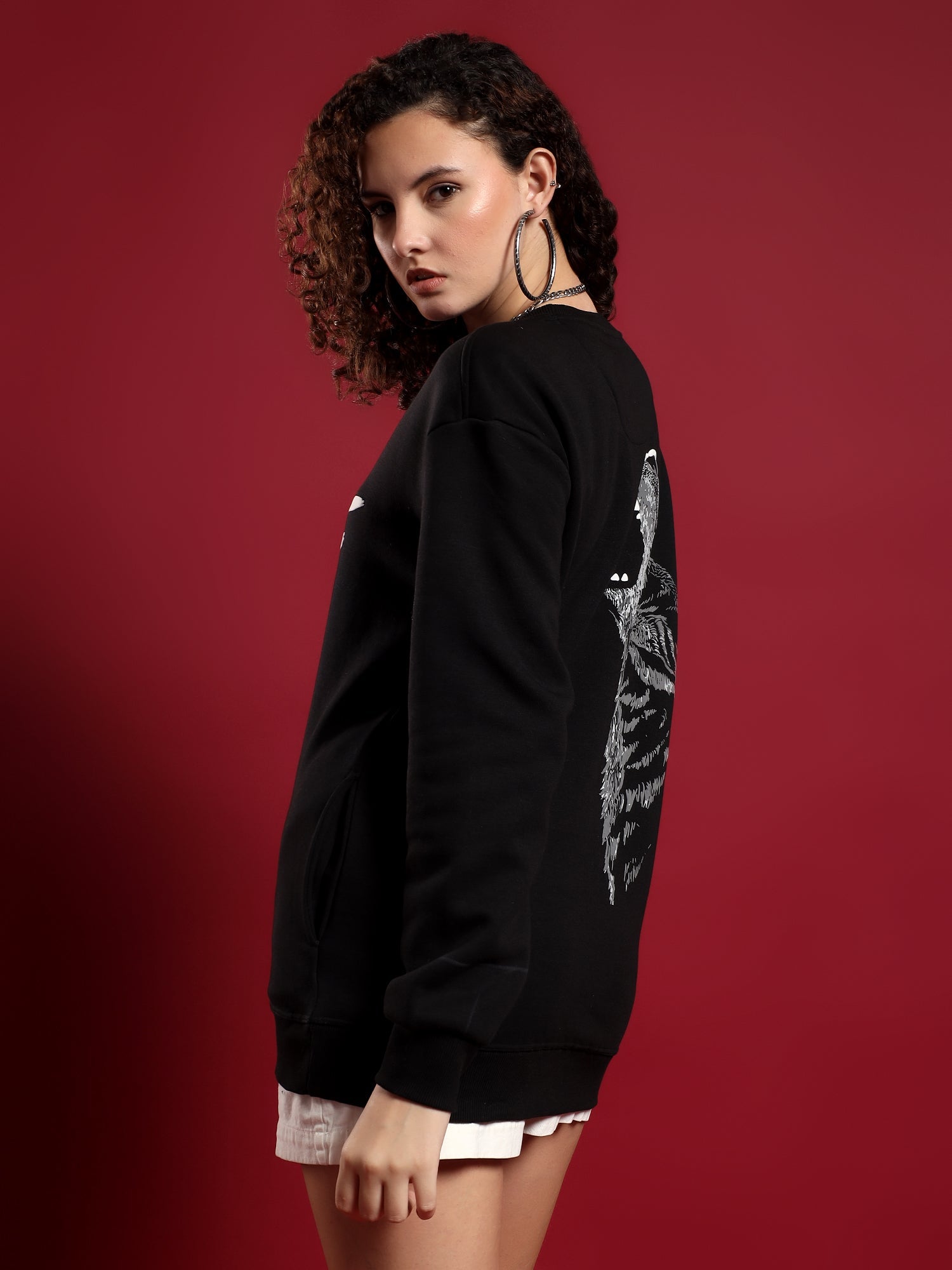 Alpha Drip unisex Sweatshirt–Midnight Black (Alpha Mode)