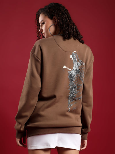 Alpha Drip unisex Sweatshirt– Earth Brown (Raw Nature)