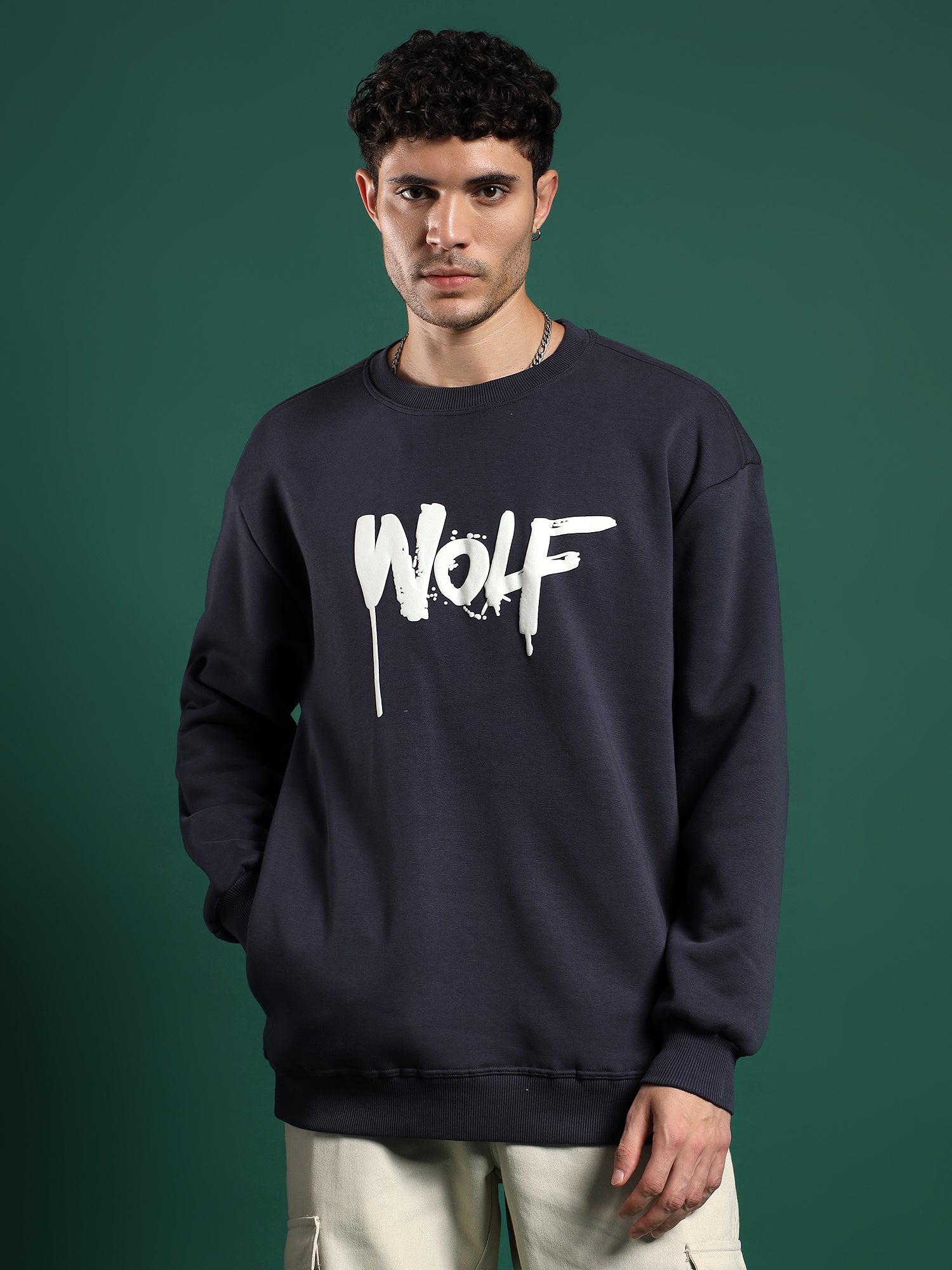 Alpha Drip unisex Sweatshirt–Steel Navy (Urban Frost)