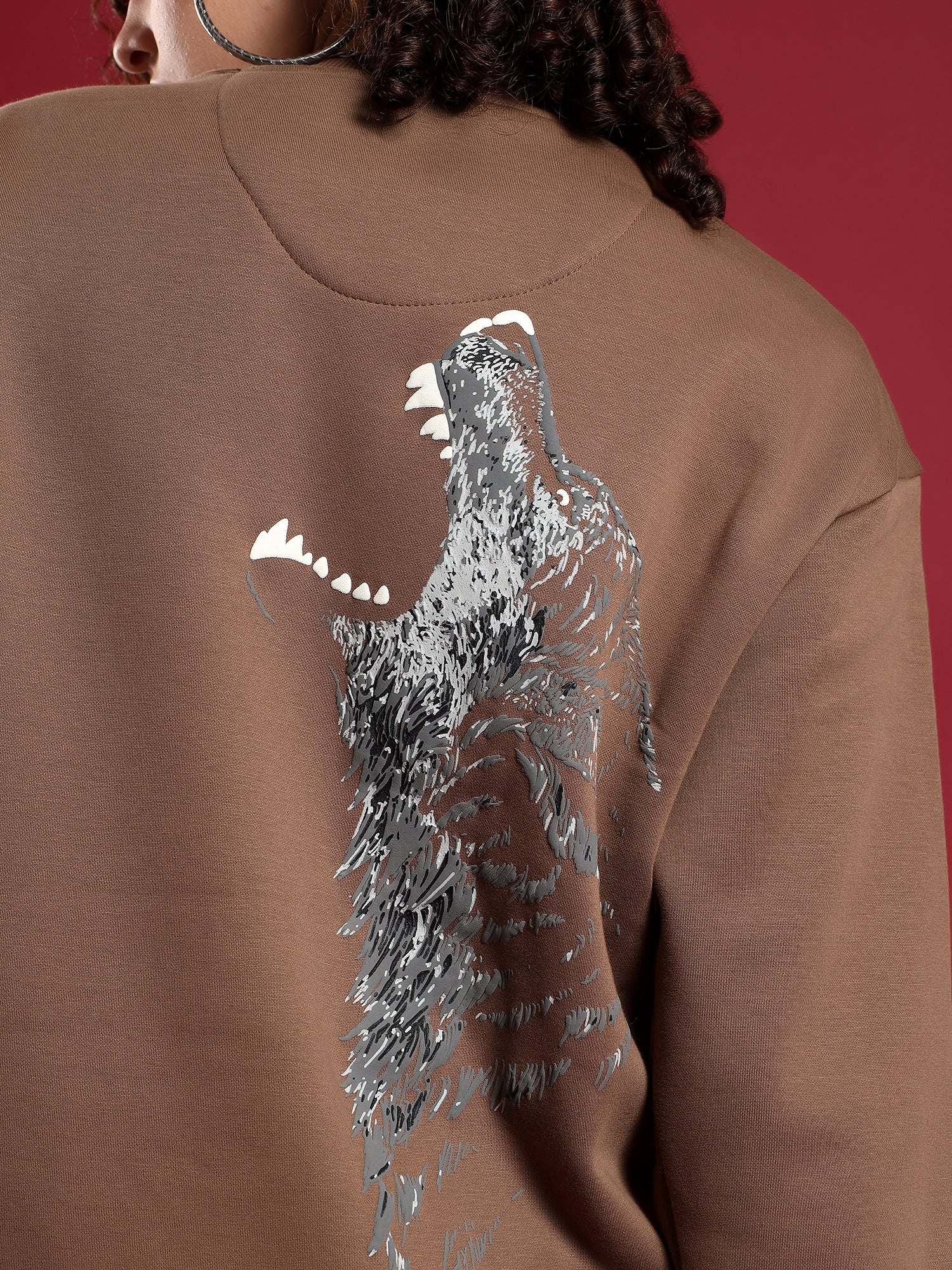 Alpha Drip unisex Sweatshirt– Earth Brown (Raw Nature)