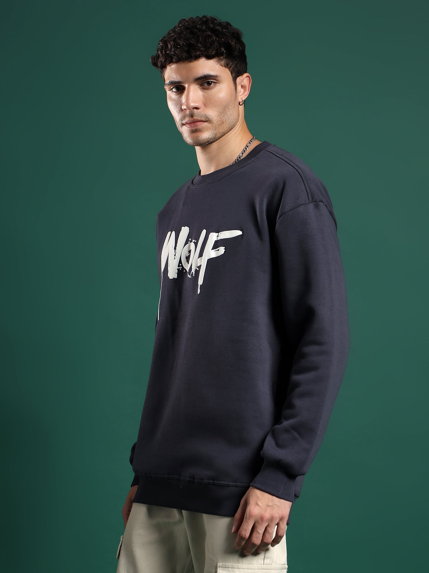 Alpha Drip unisex Sweatshirt–Steel Navy (Urban Frost)