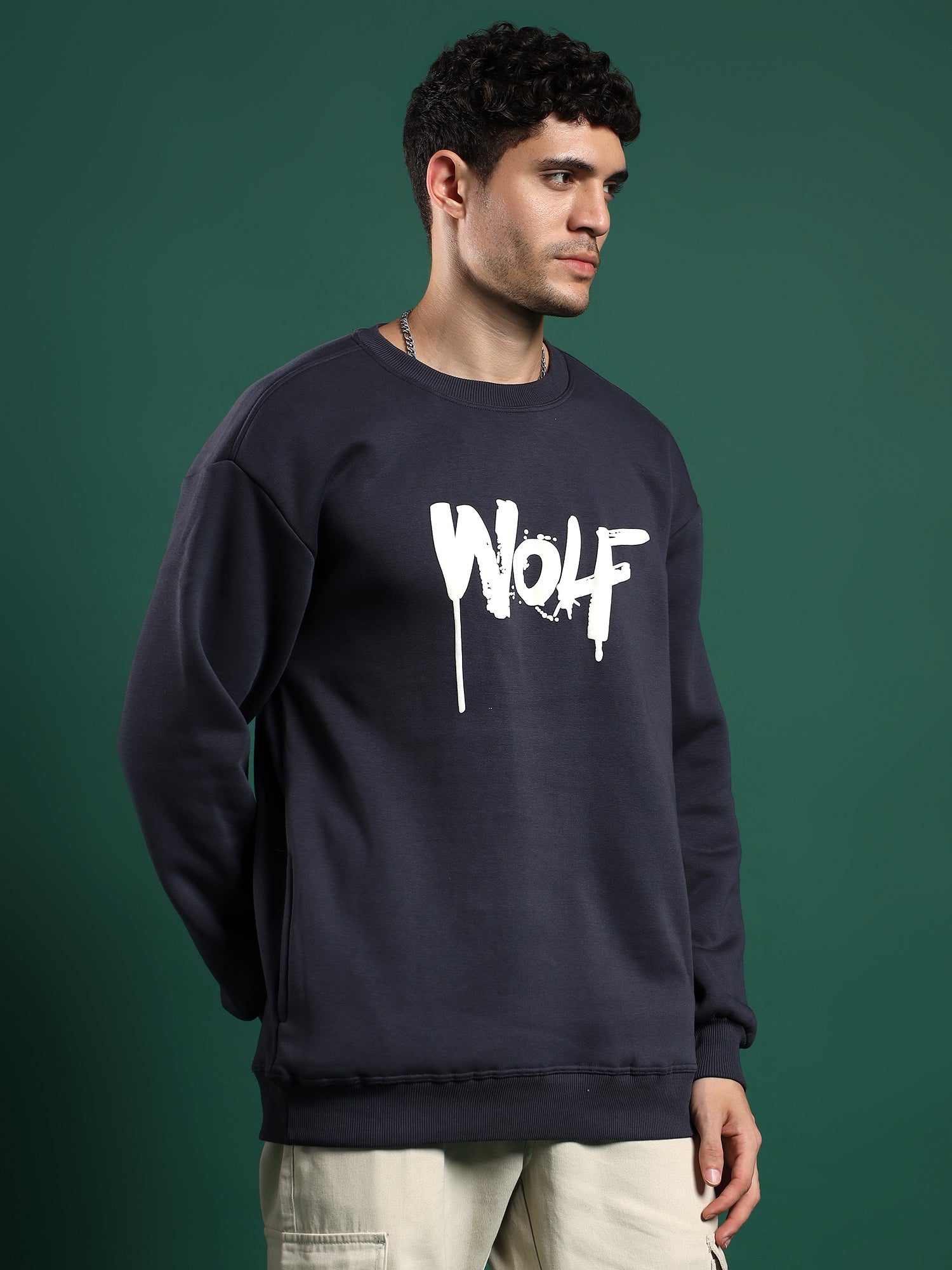 Alpha Drip unisex Sweatshirt–Steel Navy (Urban Frost)